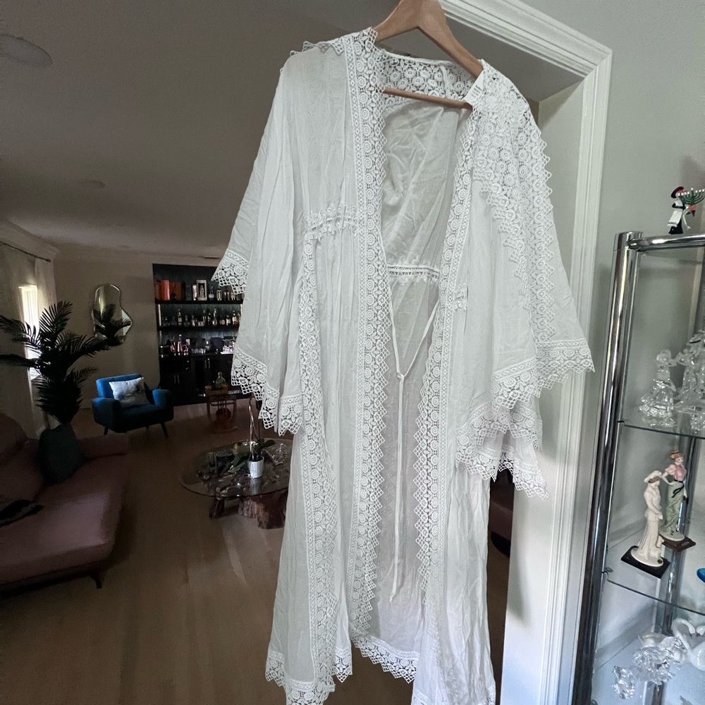 Charo Ruiz Ivory Lace coverup. Original
 Price was 750.